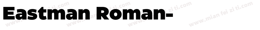Eastman Roman字体转换